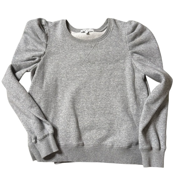Rebecca Minkoff Gray Sweatshirt with Puff Sleeves - Picture 6 of 10